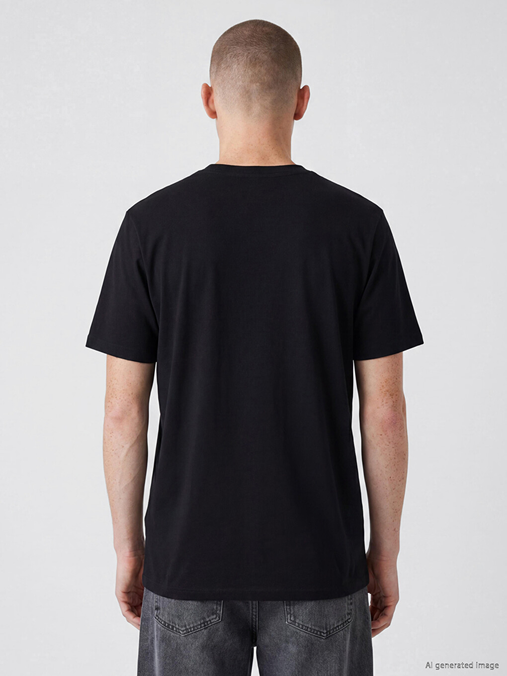 Crew Neck Printed Men's T-shirt-3