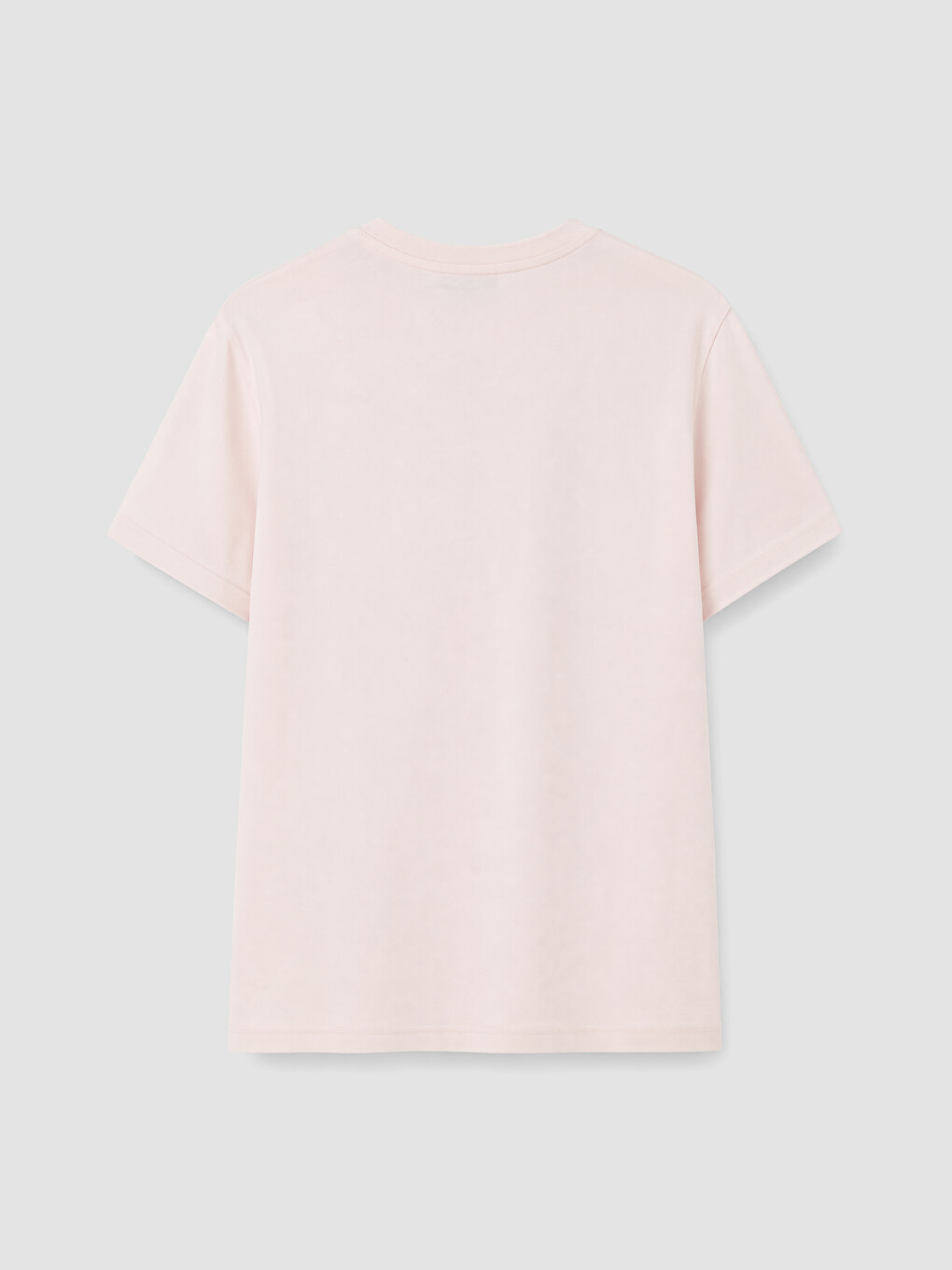Pembe Baskılı %100 Pamuklu Kadın Tişört-1