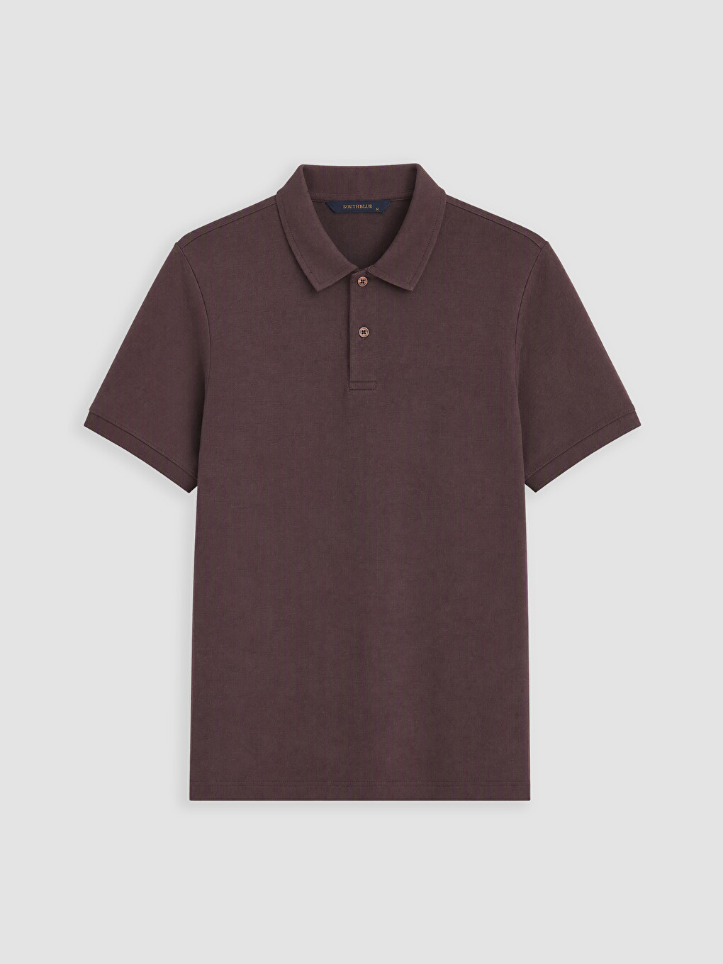 Kahverengi Polo Yaka Penye Erkek Tişört