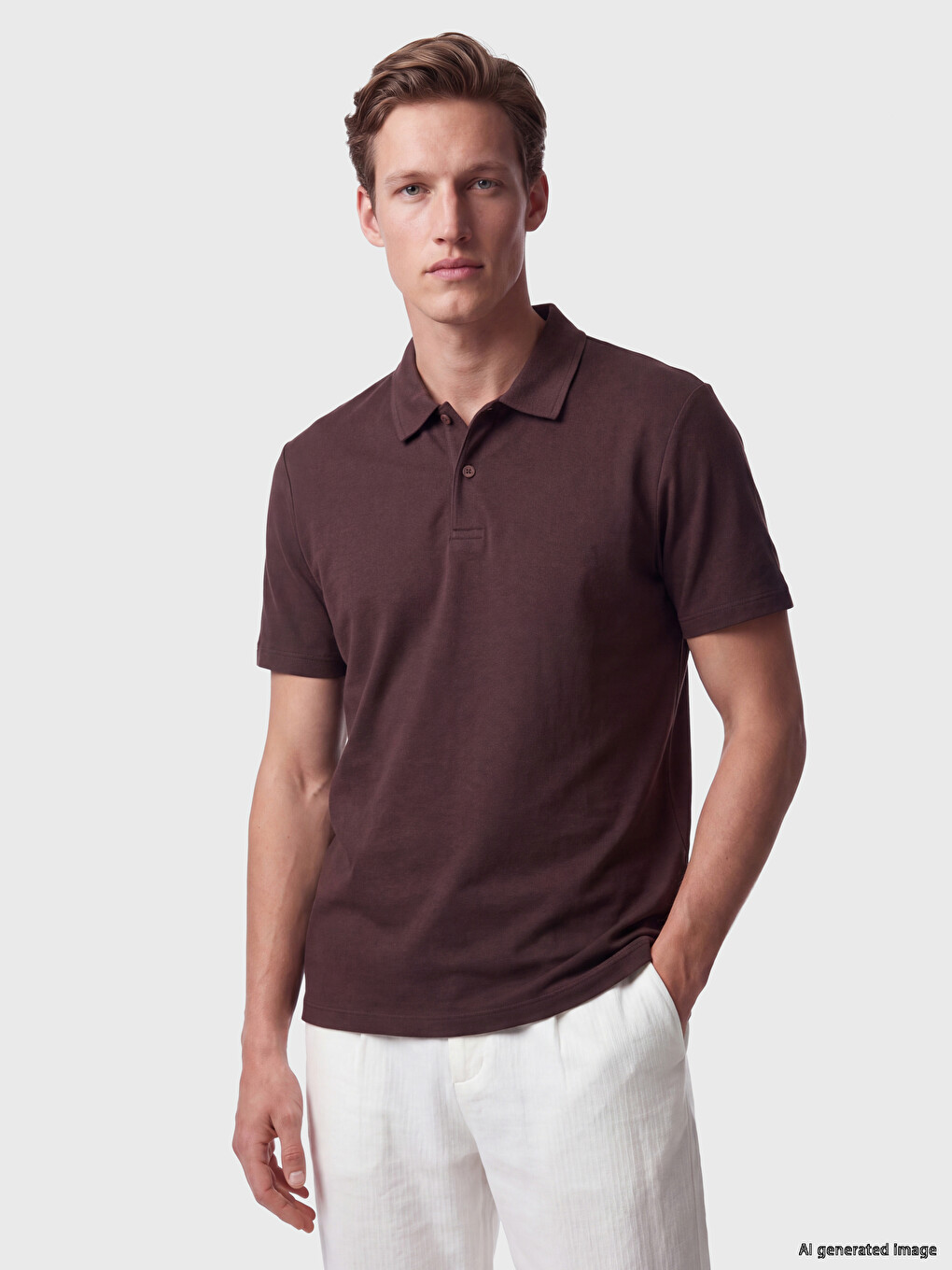 Polo Collar Jersey Men's T-shirt