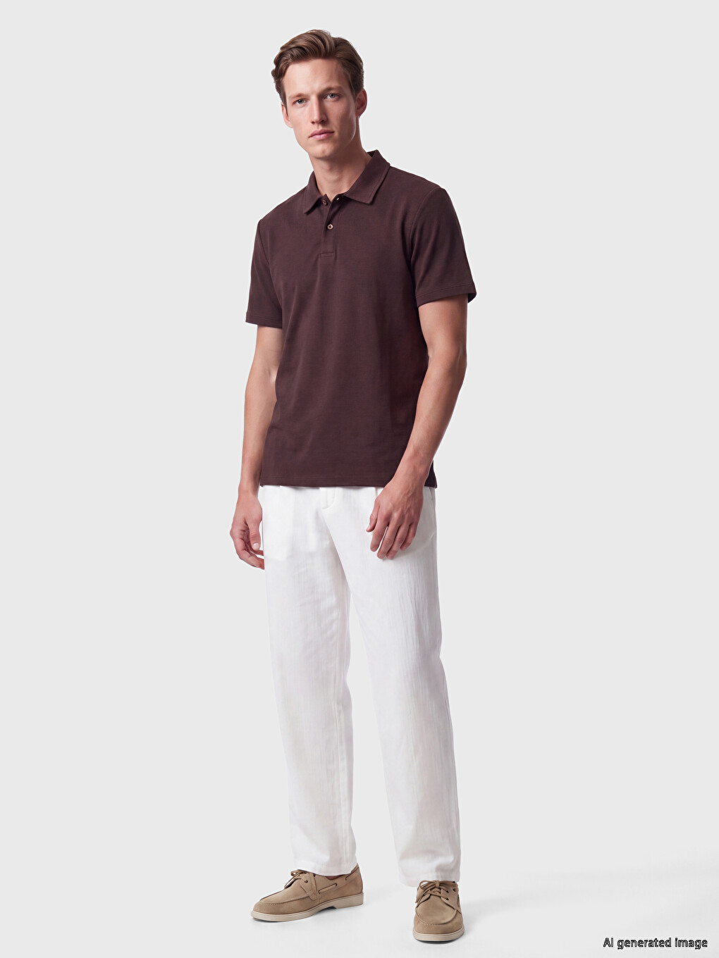 Polo Collar Jersey Men's T-shirt-1