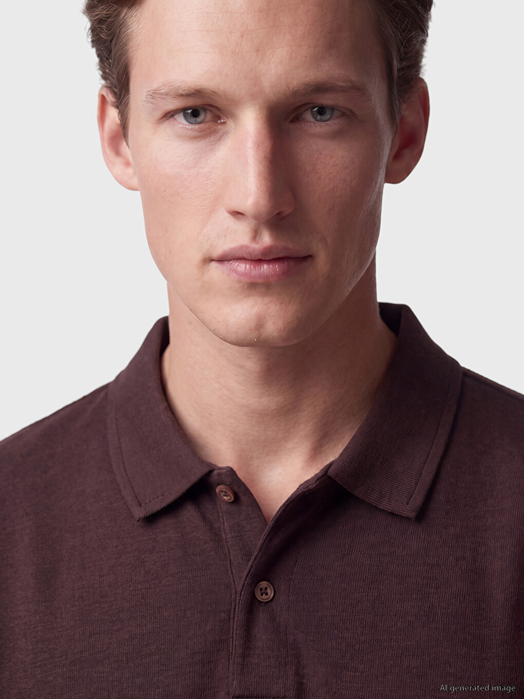 Polo Collar Jersey Men's T-shirt-2