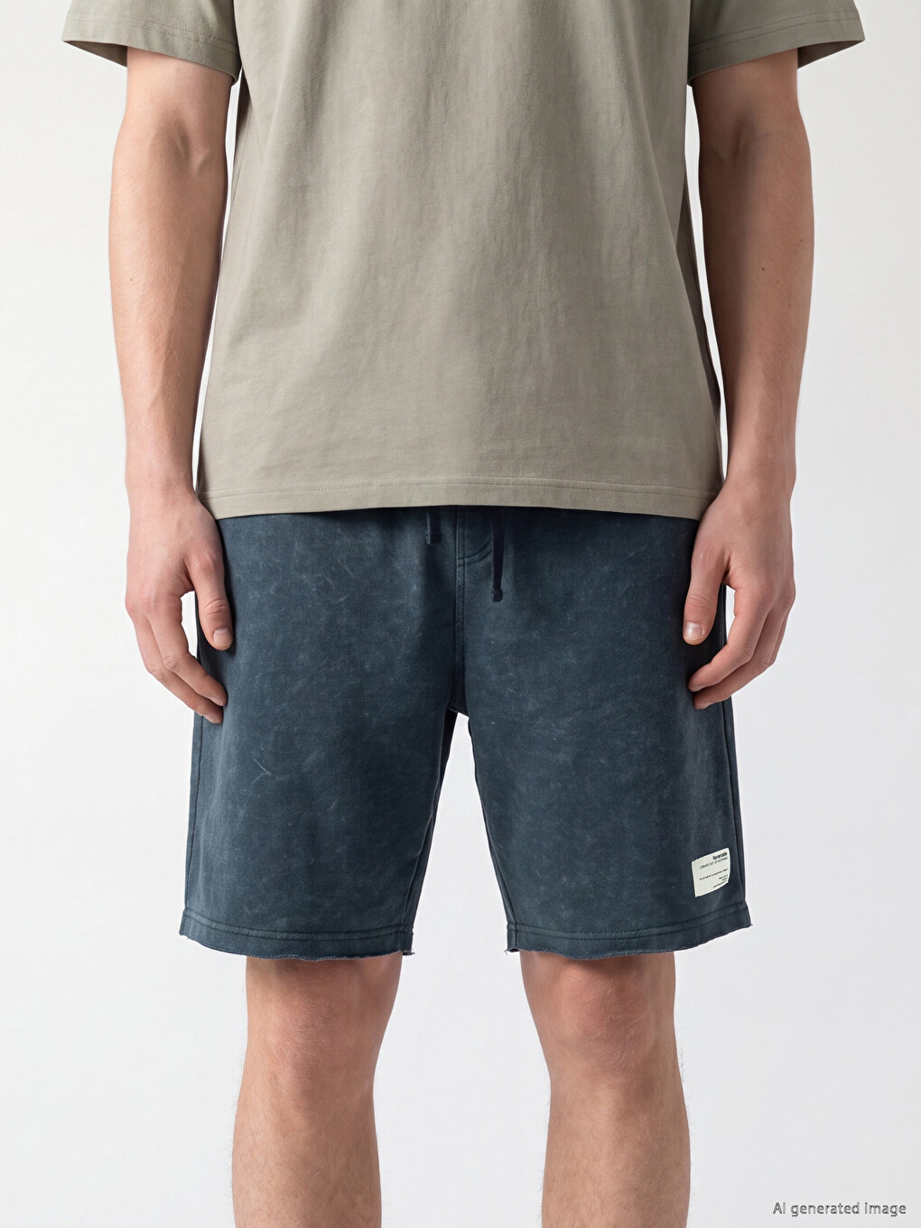 İndigo Loose Fit Erkek Şort-2
