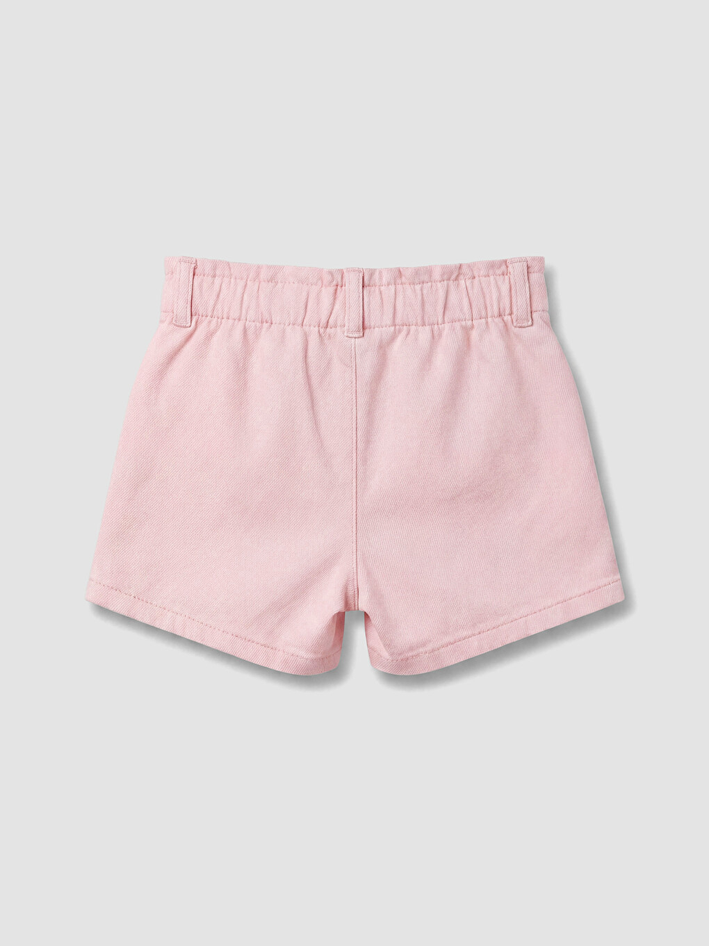 Pembe Kız Çocuk Gabardin Şort-2