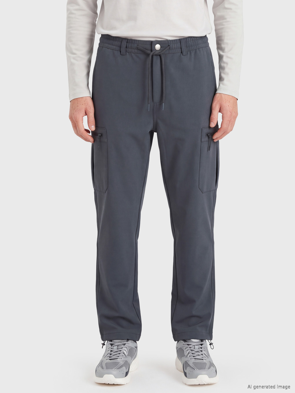 Antrasit Regular Fit Erkek Kargo Pantolon-1