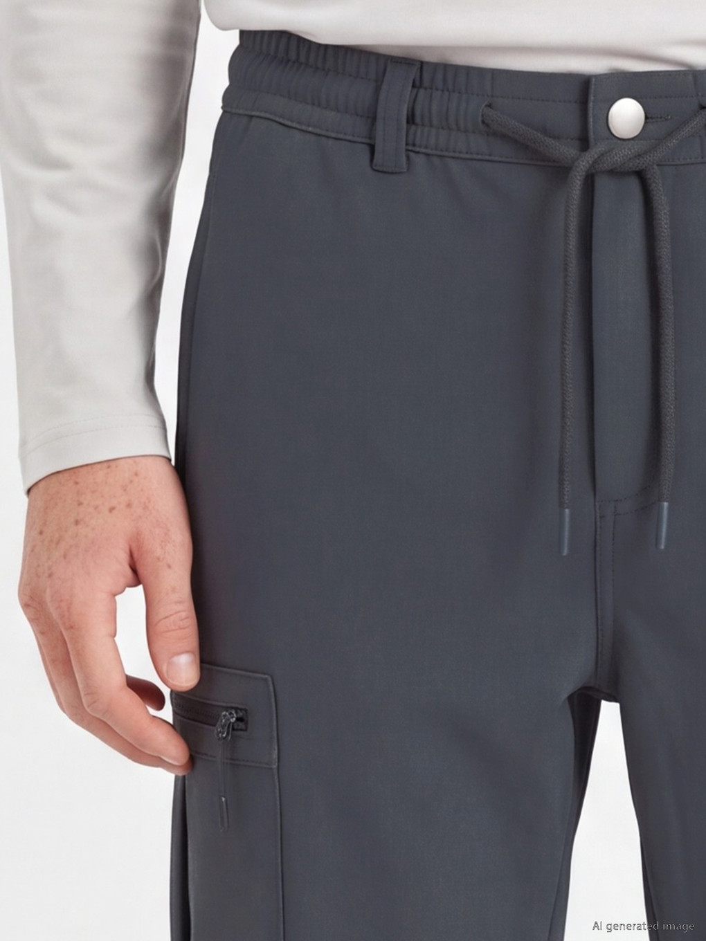 Antrasit Regular Fit Erkek Kargo Pantolon-2