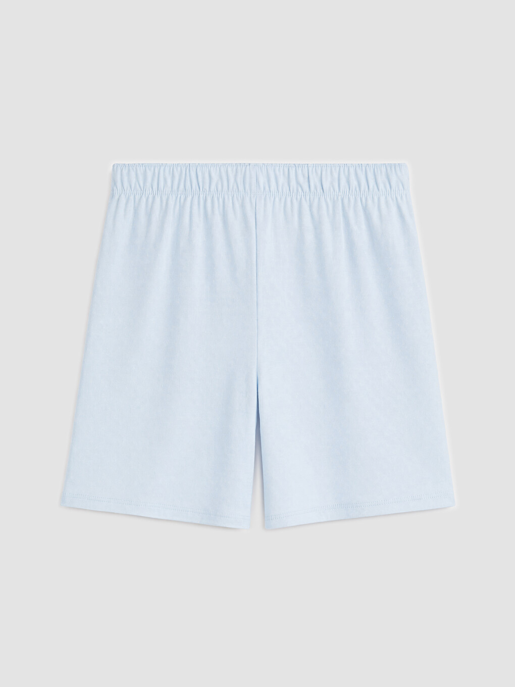 Mavi Beli Lastikli Kadın Şort Pijama Altı-1
