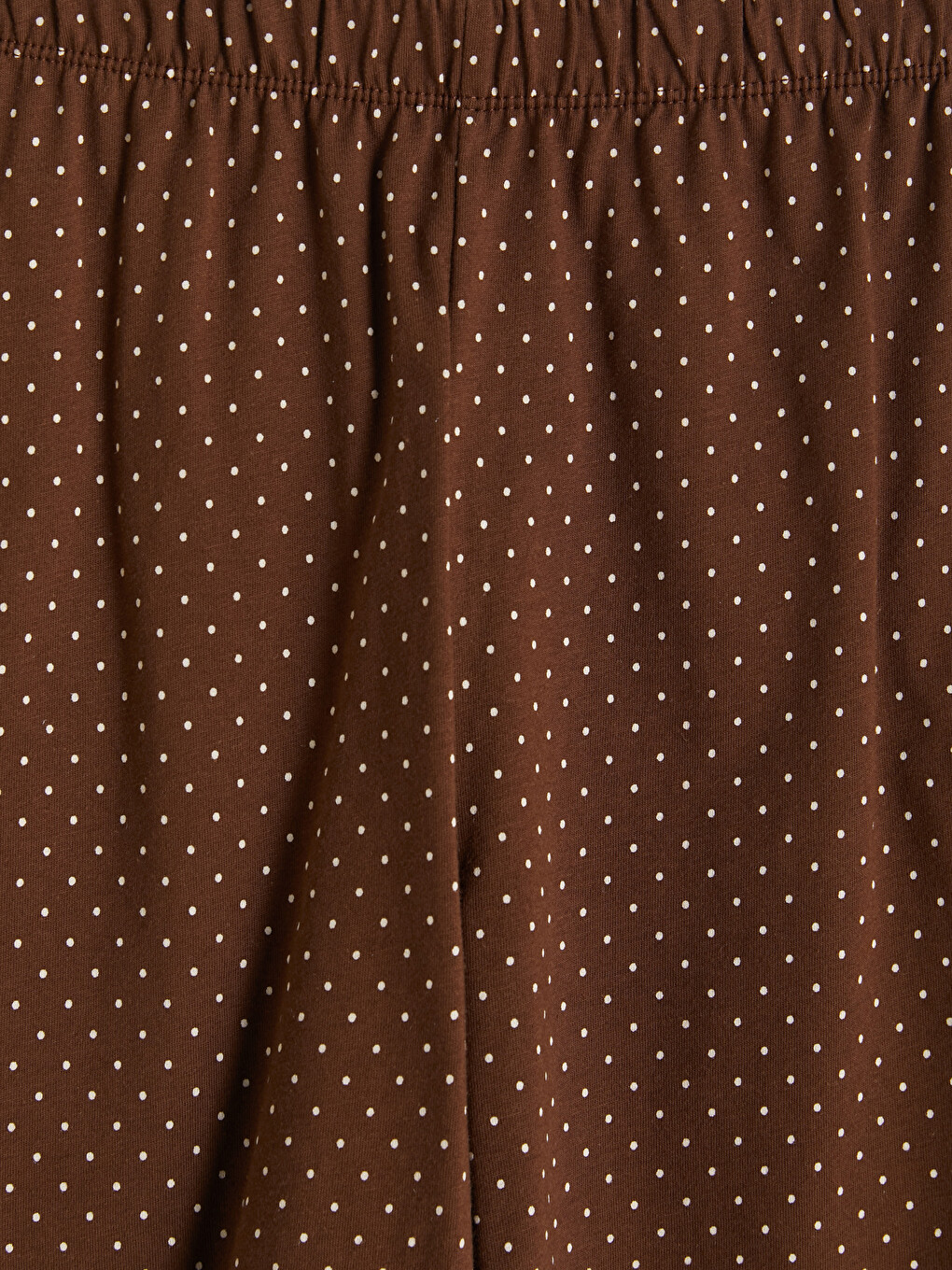 Kahverengi Nakışlı Kadın Şortlu Pijama Takımı-10