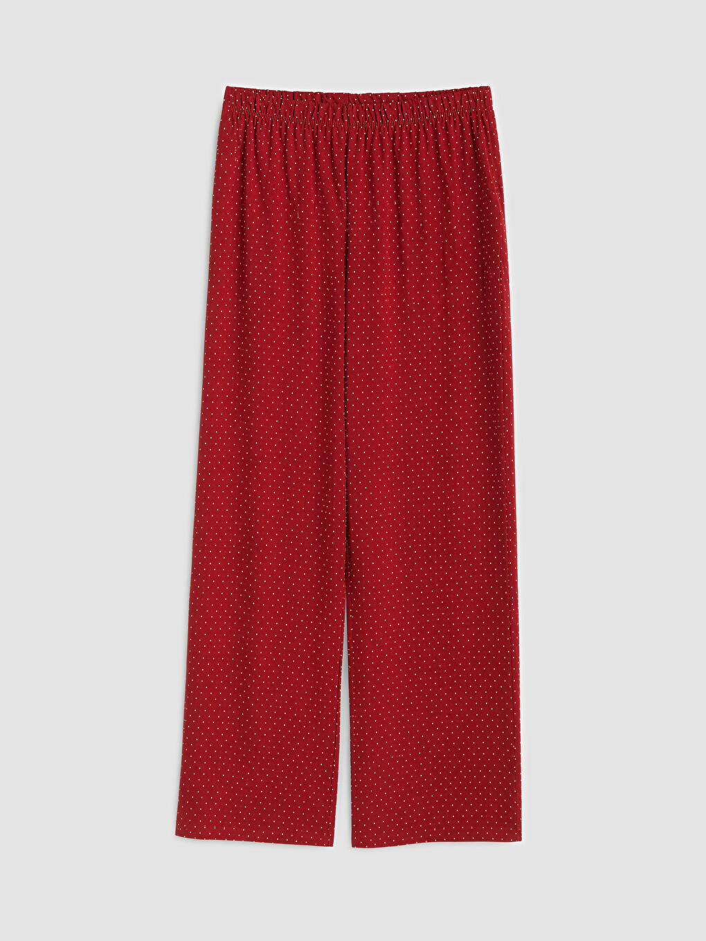 Kırmızı Puantiyeli Kadın Pijama Takımı-6