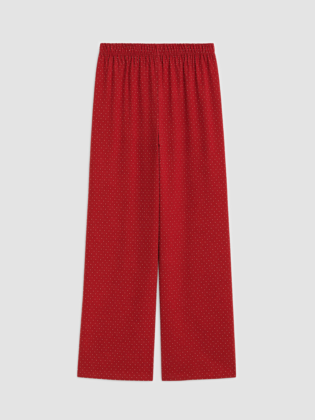 Kırmızı Puantiyeli Kadın Pijama Takımı-8