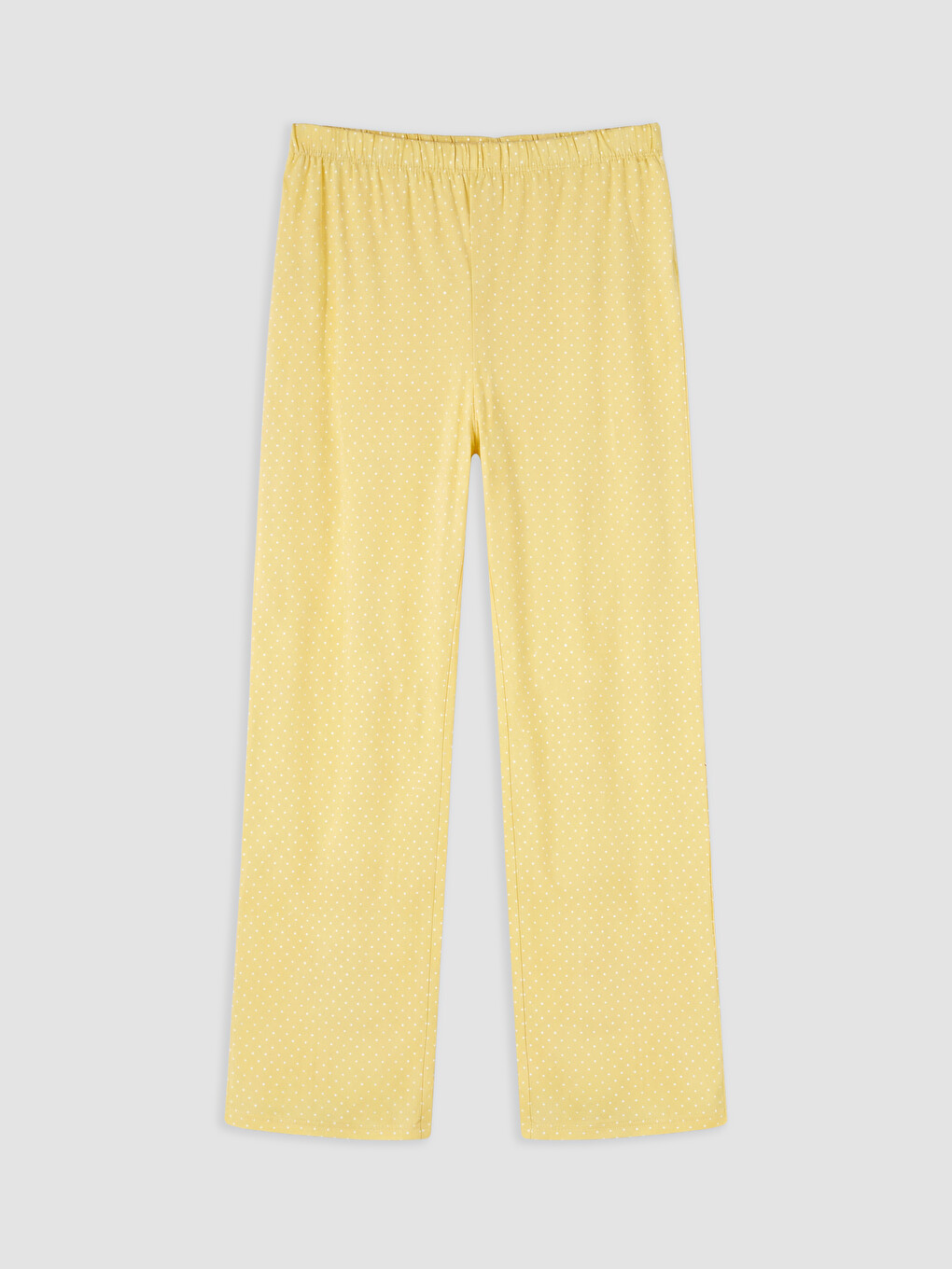 Sarı Puantiyeli Kadın Pijama Takım-6