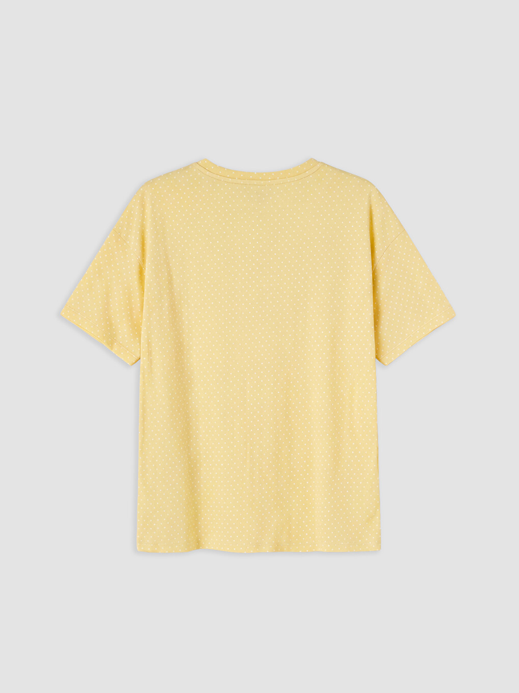 Sarı Puantiyeli Kadın Pijama Takım-7