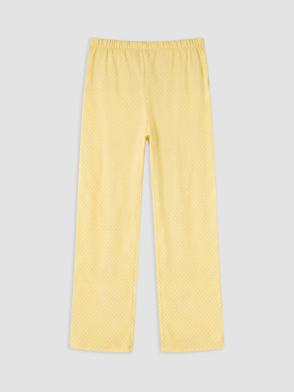 Sarı Puantiyeli Kadın Pijama Takım-8