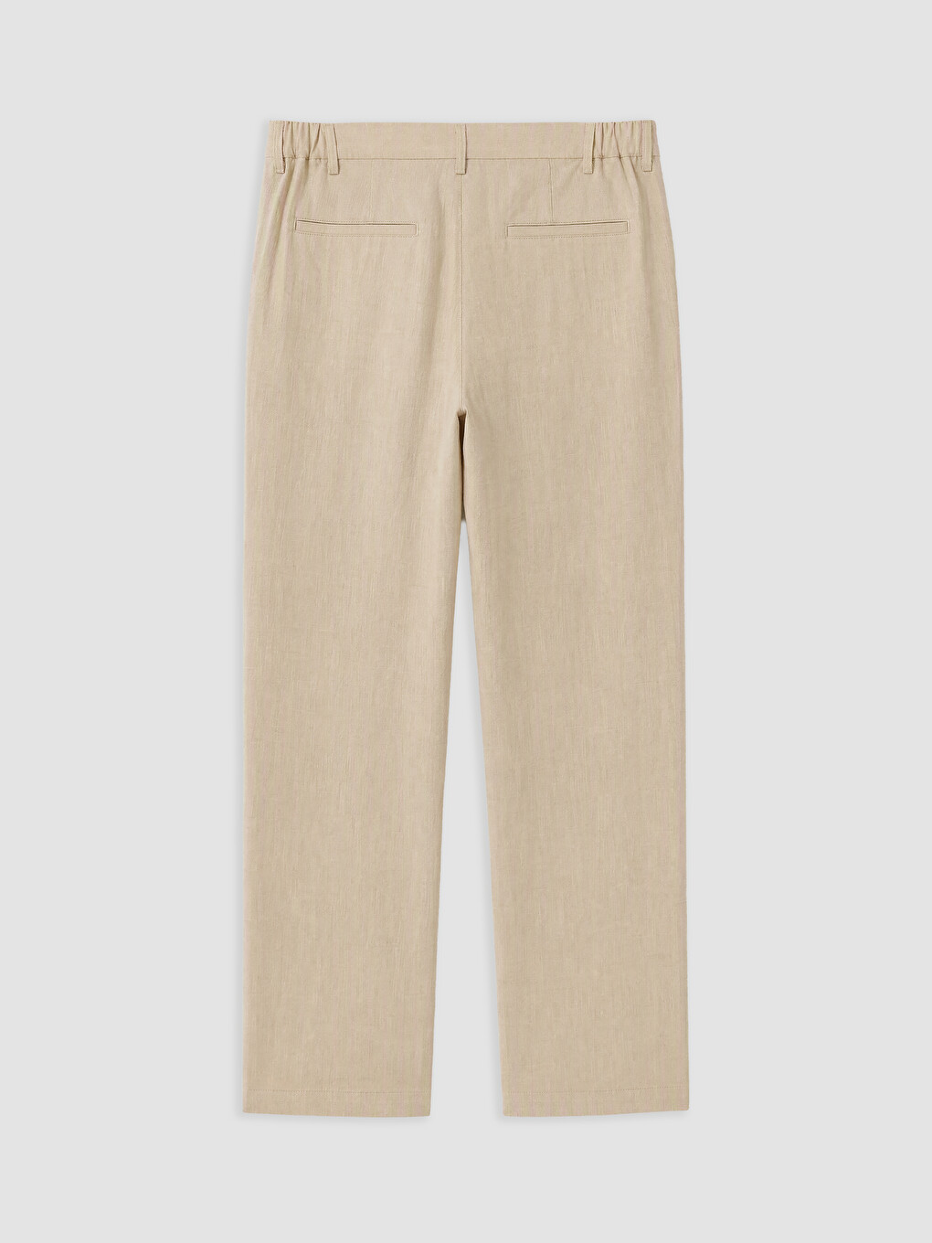 Bej Regular Fit Erkek Dokulu Pantolon-1
