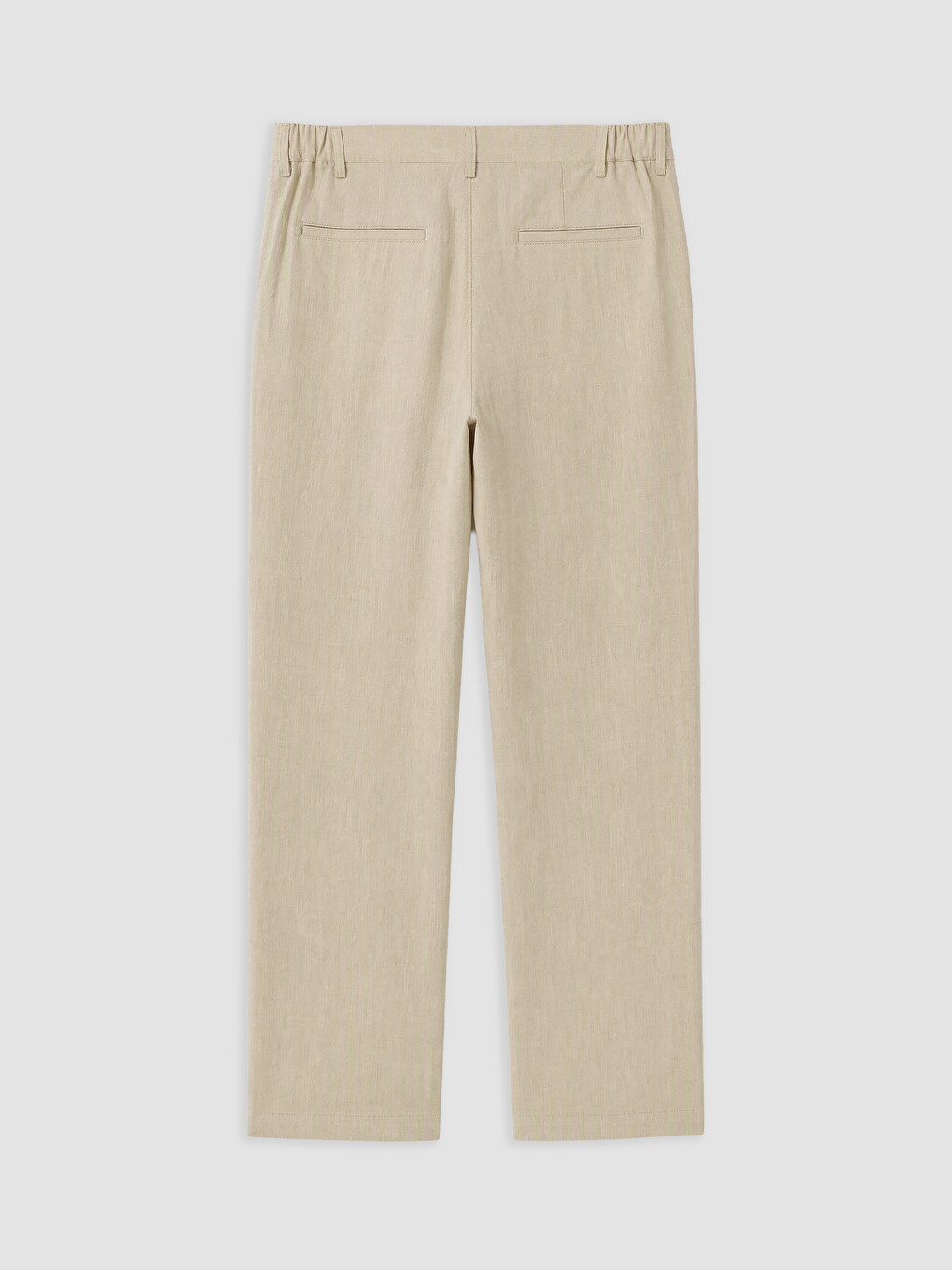 Bej Regular Fit Erkek Dokulu Pantolon-5