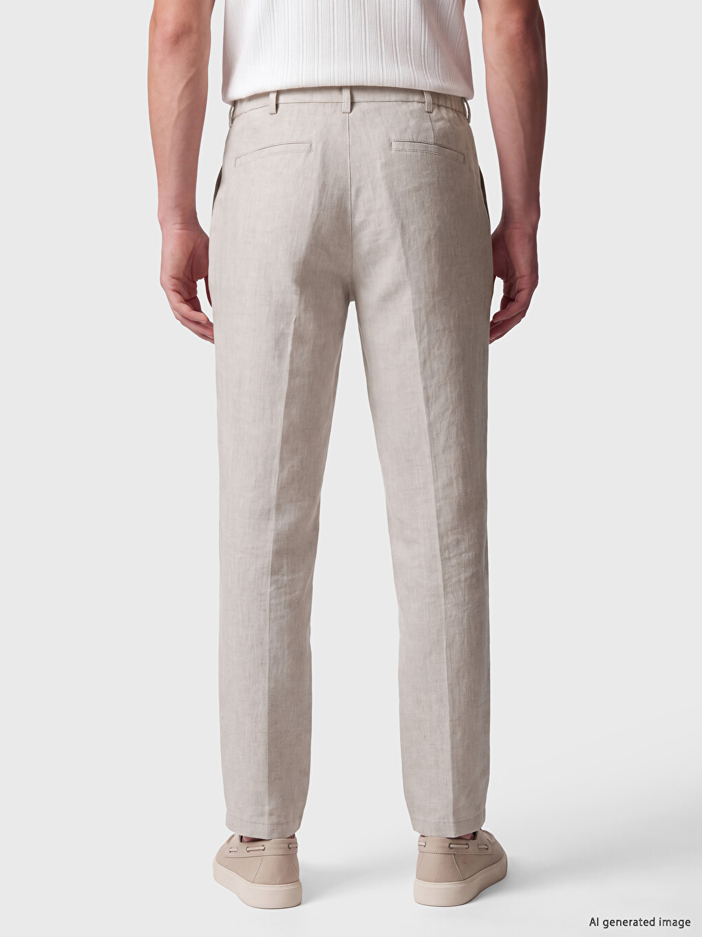 Bej Regular Fit Erkek Pantolon-3
