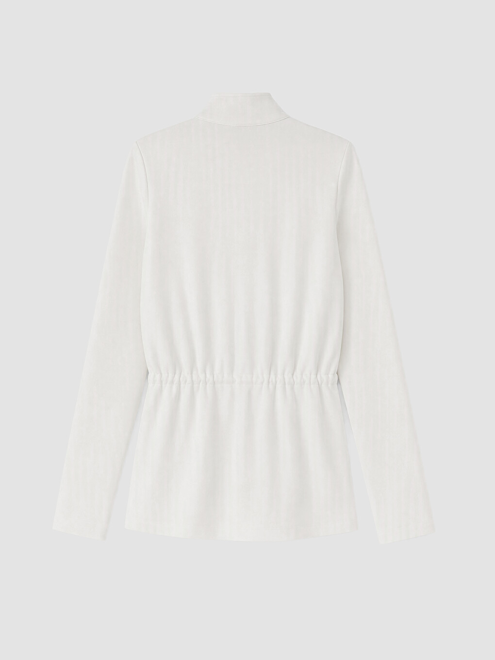 Woman Ecru Zip-up Sweatshirt-5