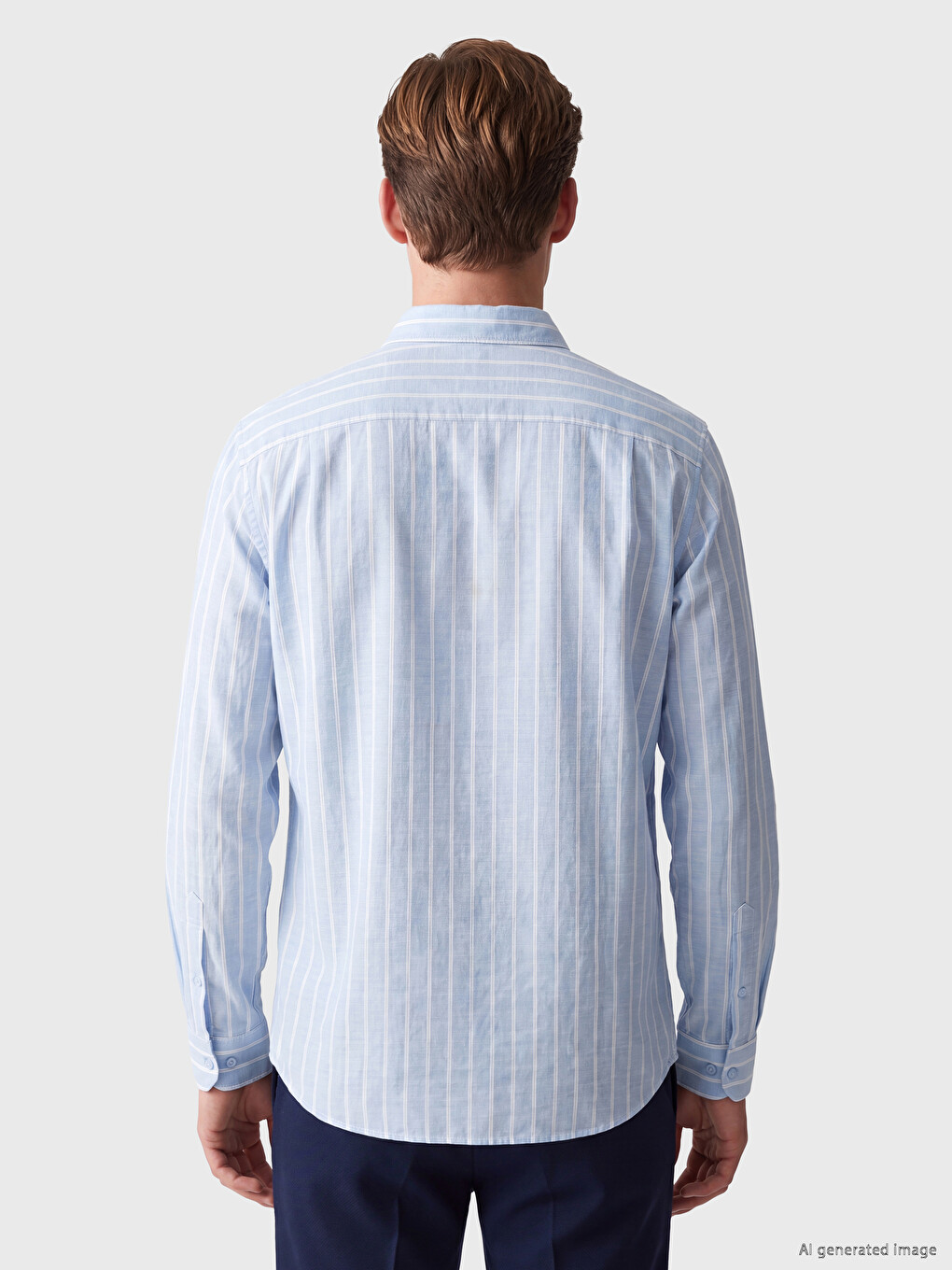 Chemise À Rayures Regular Fit Pour Homme-3