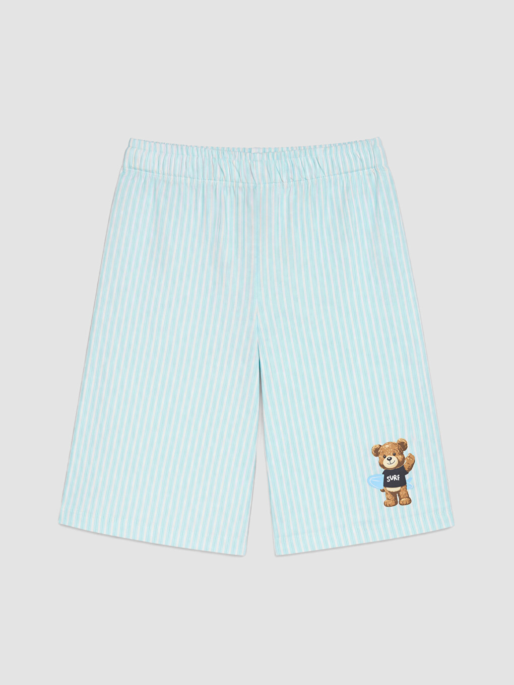 Mavi Resort Yaka Erkek Çocuk Şortlu Pijama Takımı-4