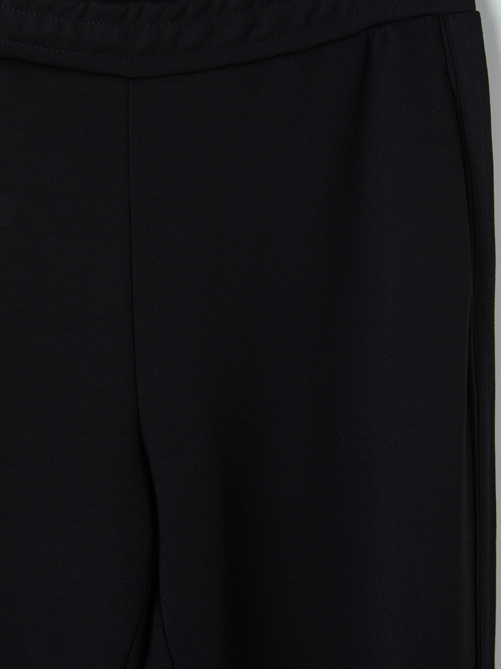 Siyah Beli Lastikli Soft Touch Kadın Pantolon-1