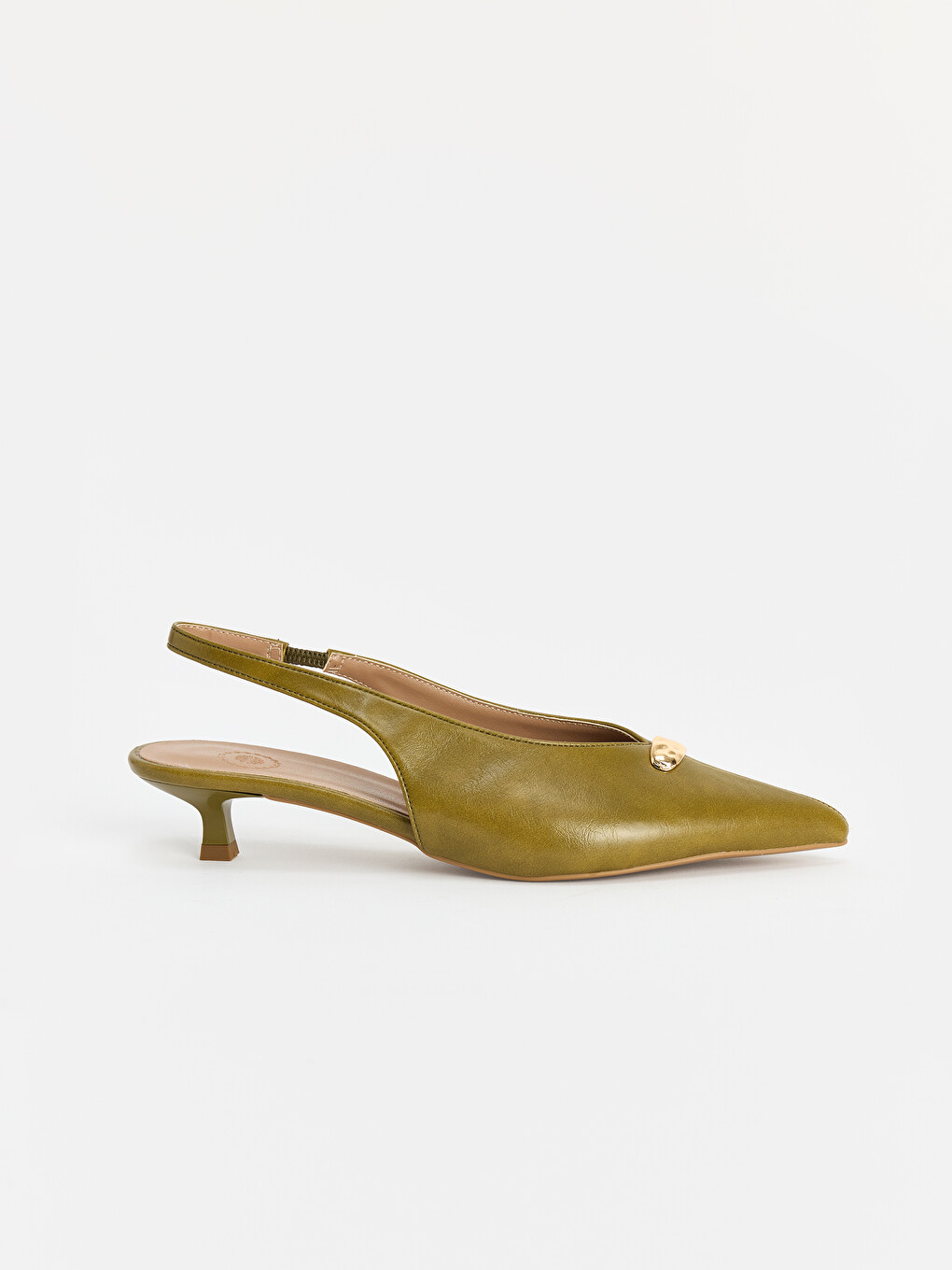 Faux Leather Women's Heel Shoe-1