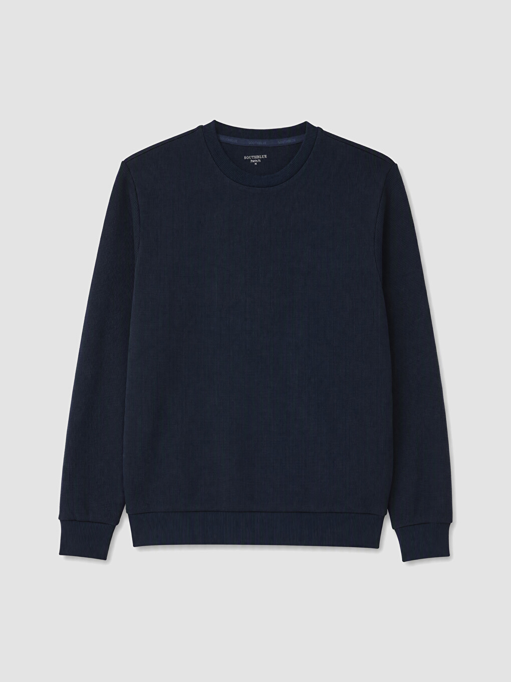 Lacivert Bisiklet Yaka Erkek Sweatshirt