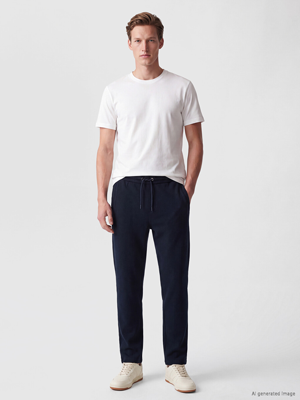 Lacivert Regular Fit Erkek Eşofman Altı-1