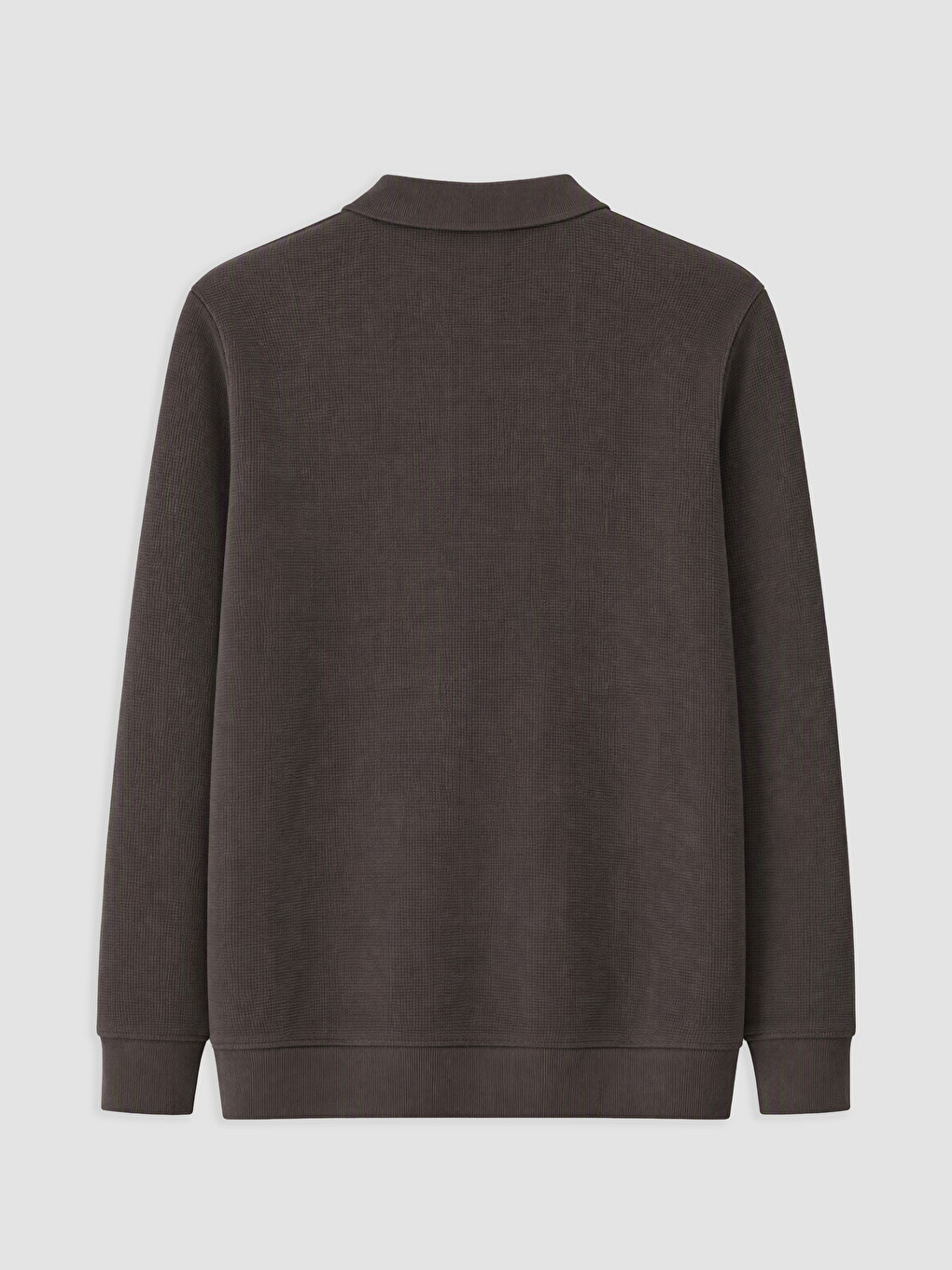 Antrasit Polo Yaka Erkek Sweatshirt-1