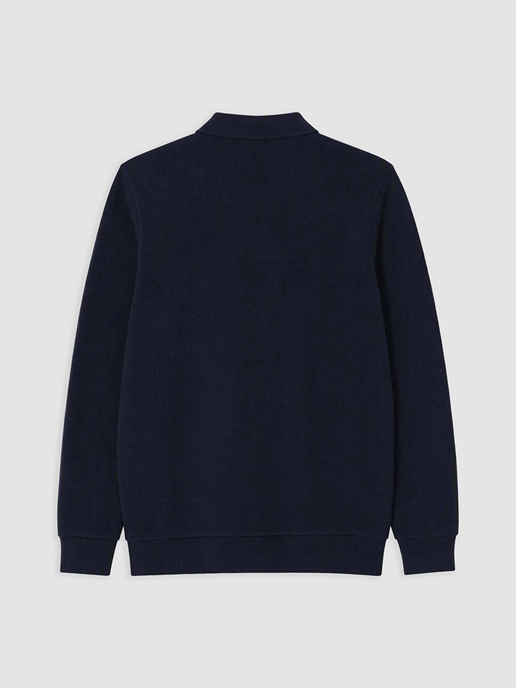 Polo Collar Men's Sweatshirt-1