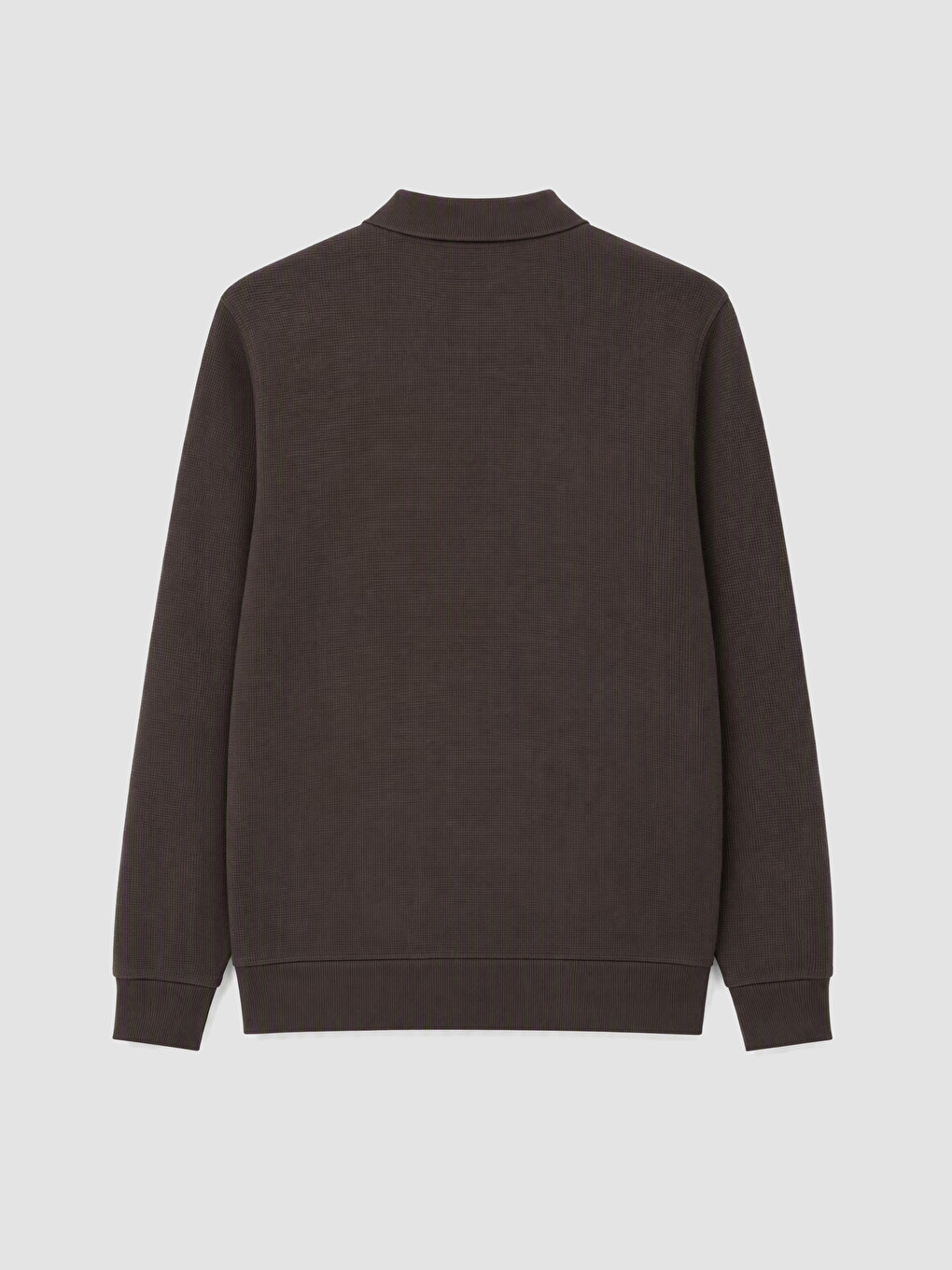 Polo Collar Men's Sweatshirt-2