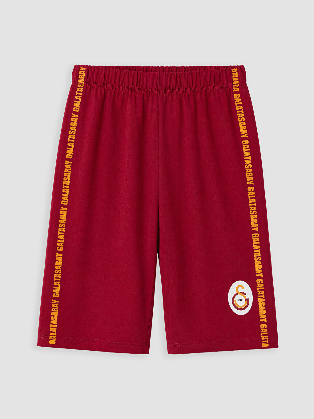 Turuncu Galatasaray Baskılı Erkek Çocuk Şortlu Pijama Takımı-4