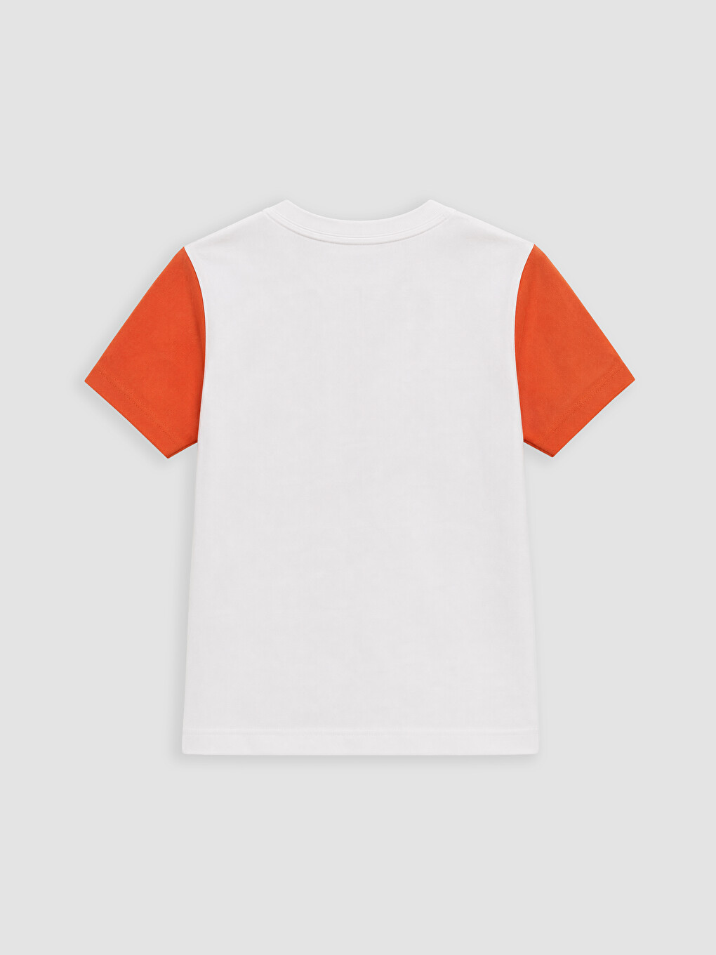 Beyaz Bisiklet Yaka Erkek Çocuk Şortlu Pijama Takımı-3