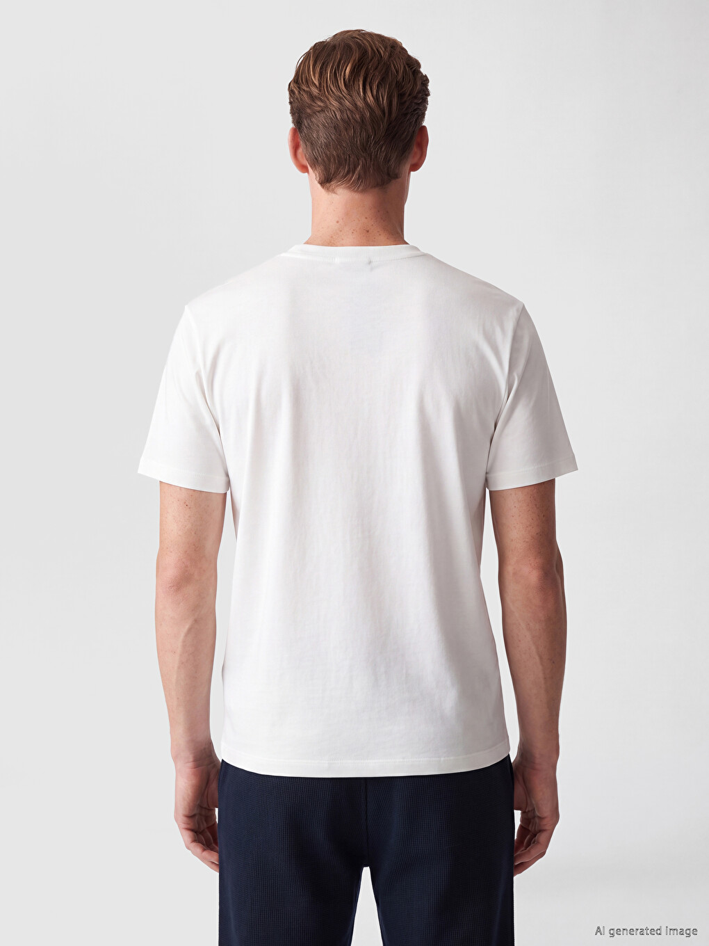 Tricou Crew Neck Pentru Bărbați-3