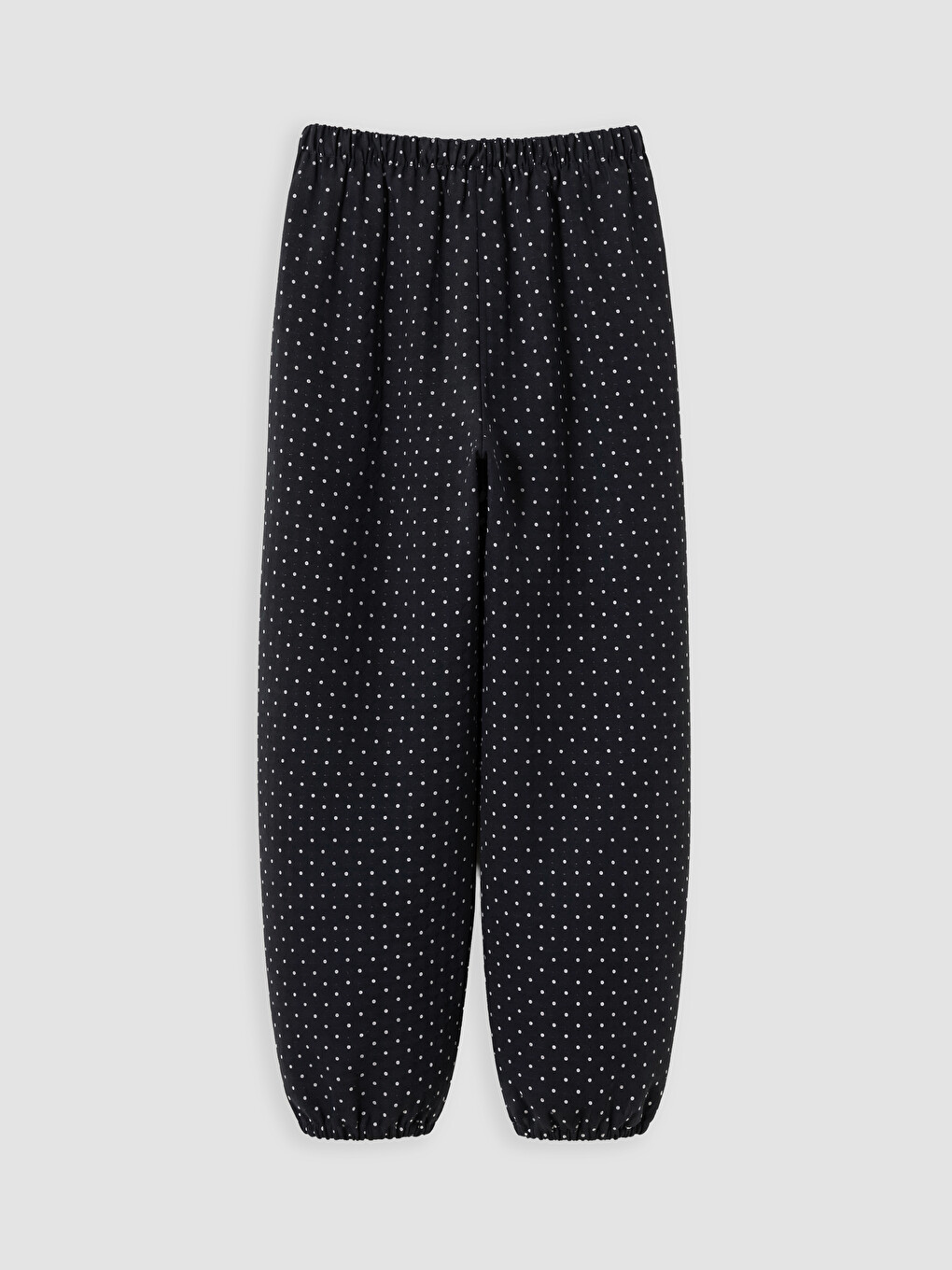 Siyah Puantiyeli Kız Çocuk Jogger Pantolon-2