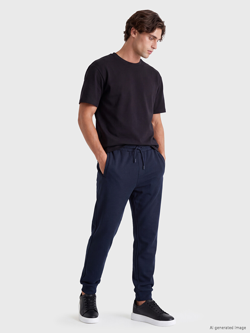 Lacivert Regular Fit Erkek Eşofman Altı