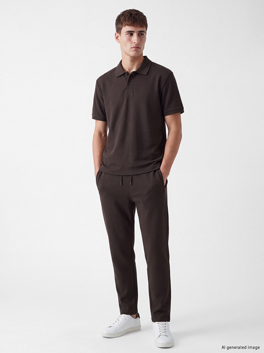 Muška Polo Majica Od Pike Materijala-1