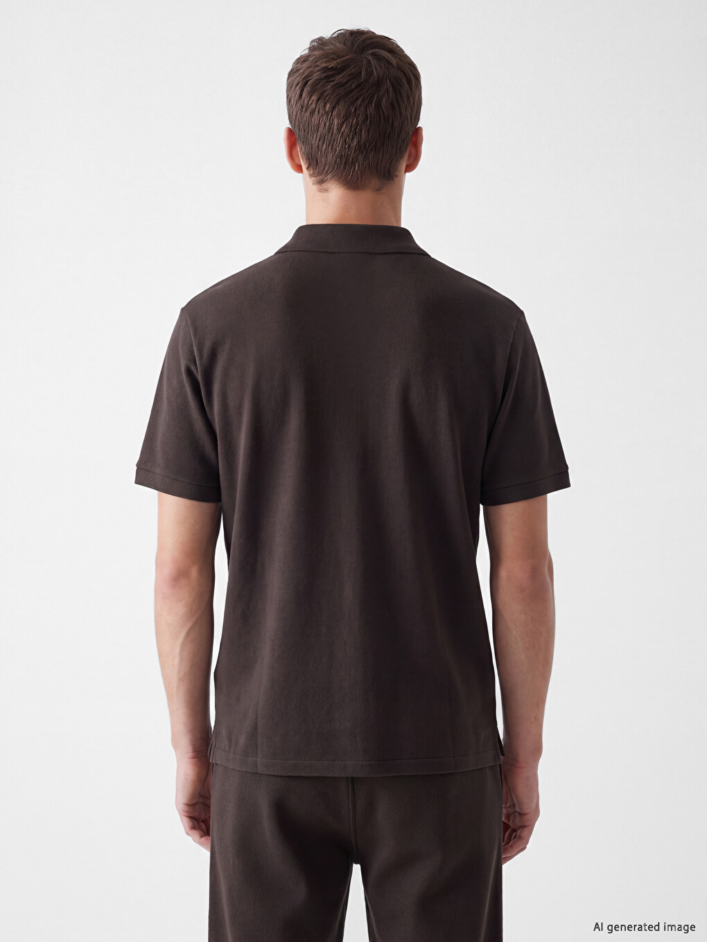 Muška Polo Majica Od Pike Materijala-3