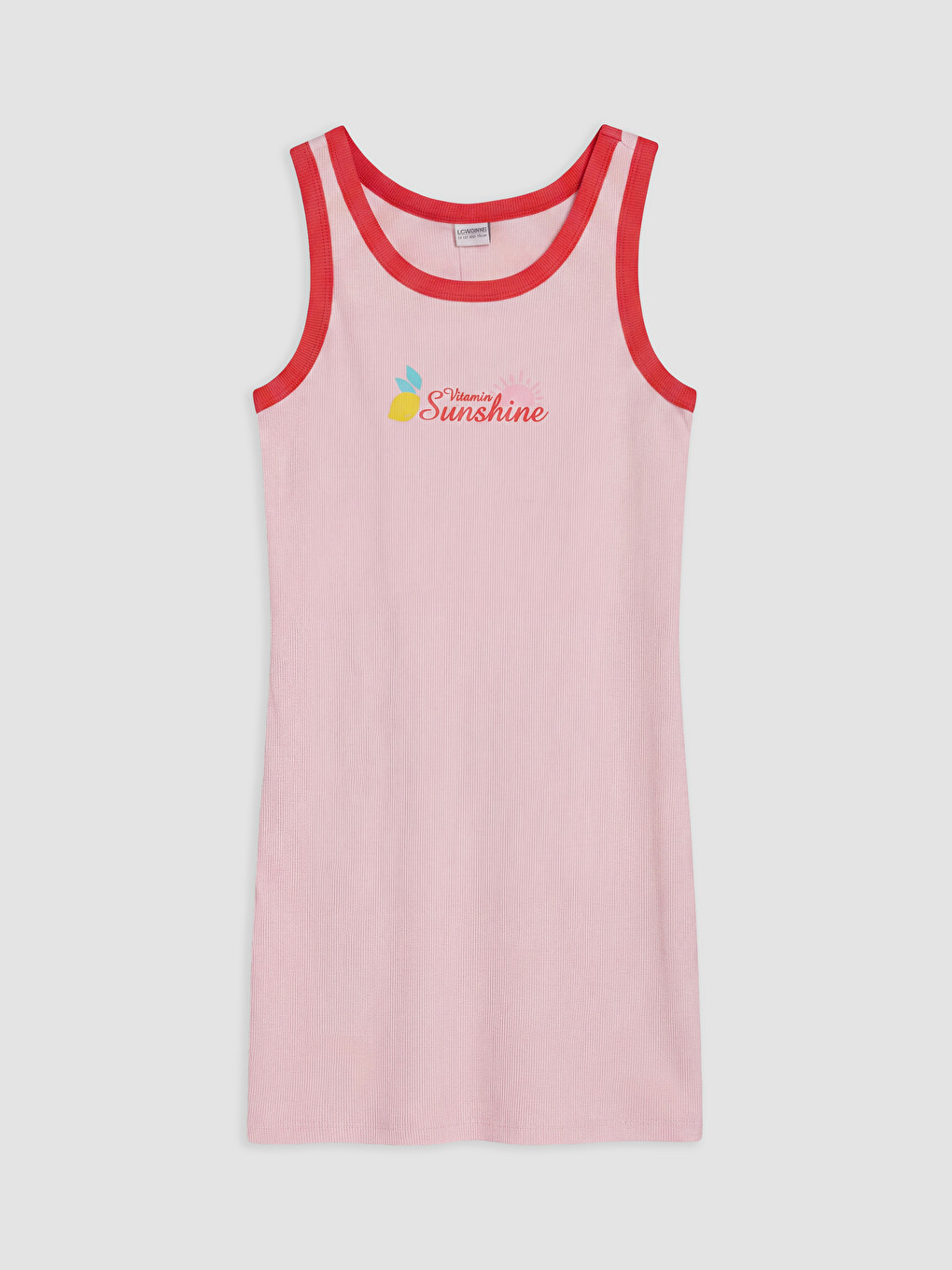 Pembe Bisiklet Yaka Baskılı Kız Çocuk Elbise