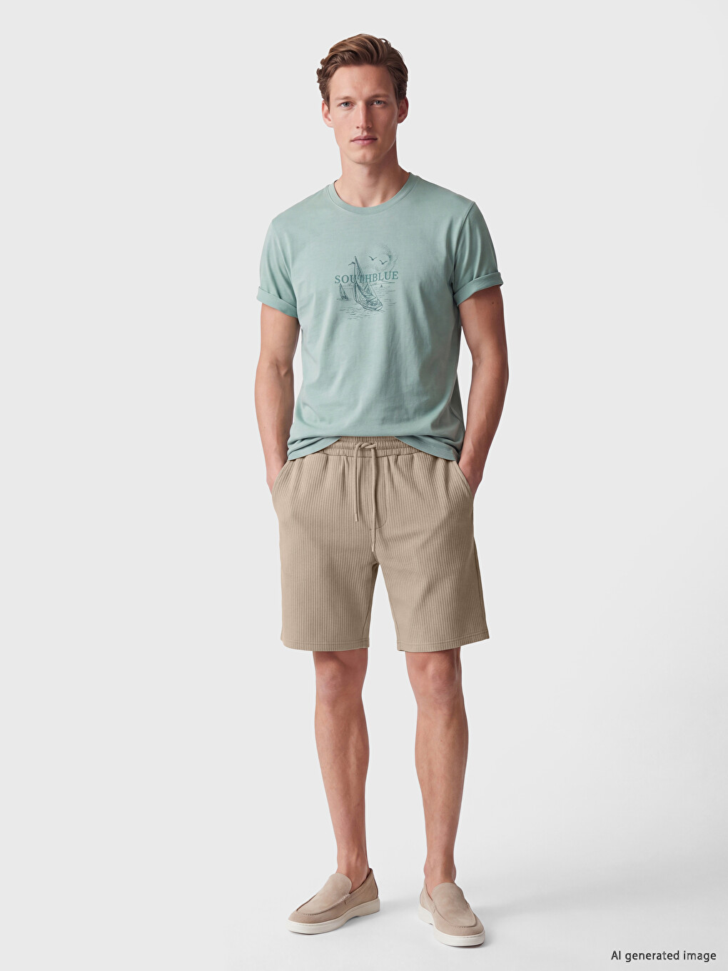 Bej Regular Fit Jakar Erkek Şort-1