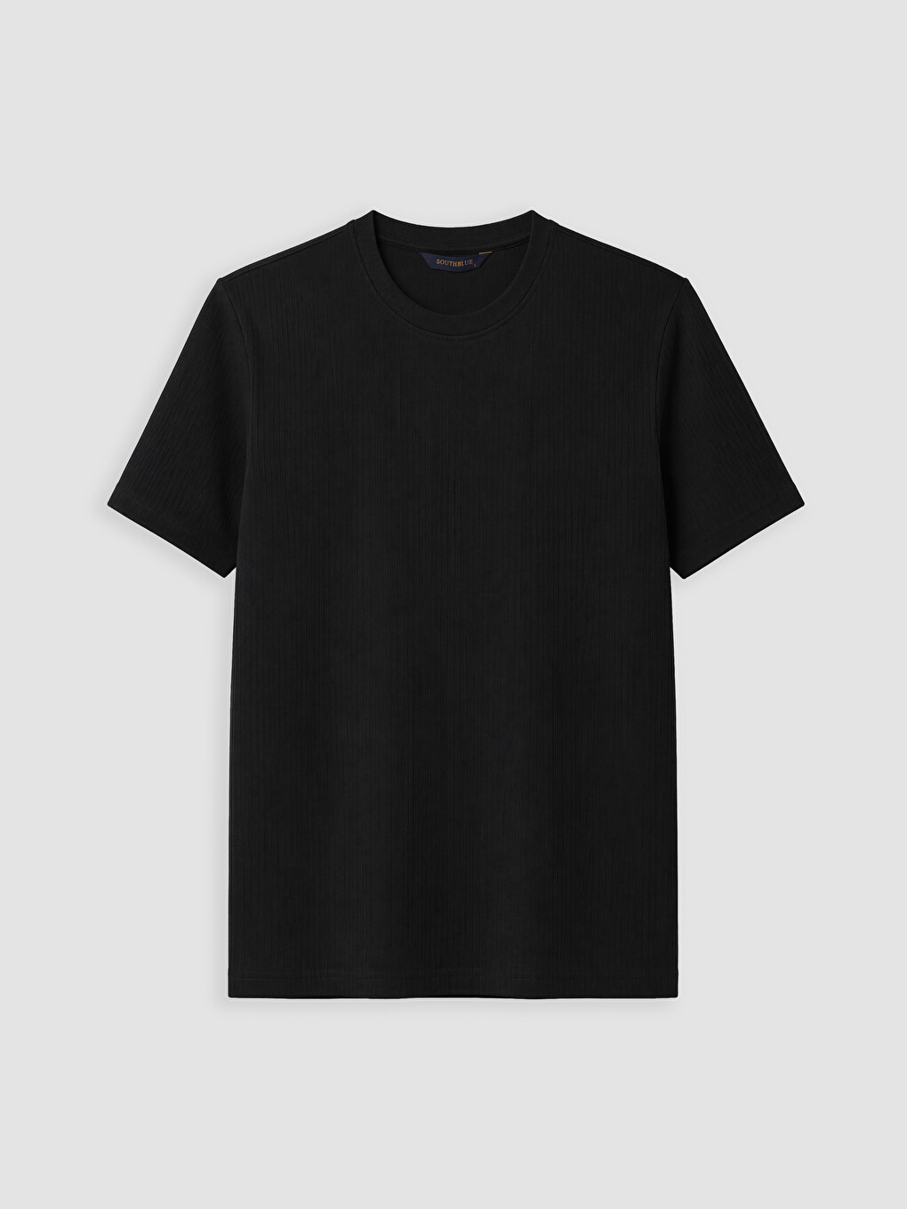 Crew Neck Ribbed Men's T-shirt-4