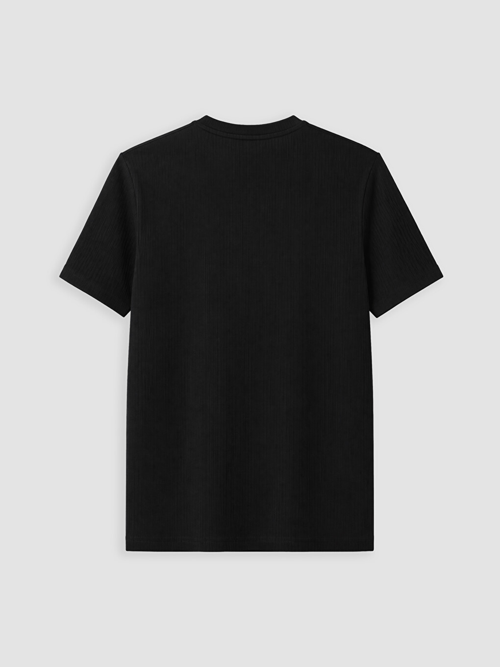 Crew Neck Ribbed Men's T-shirt-6