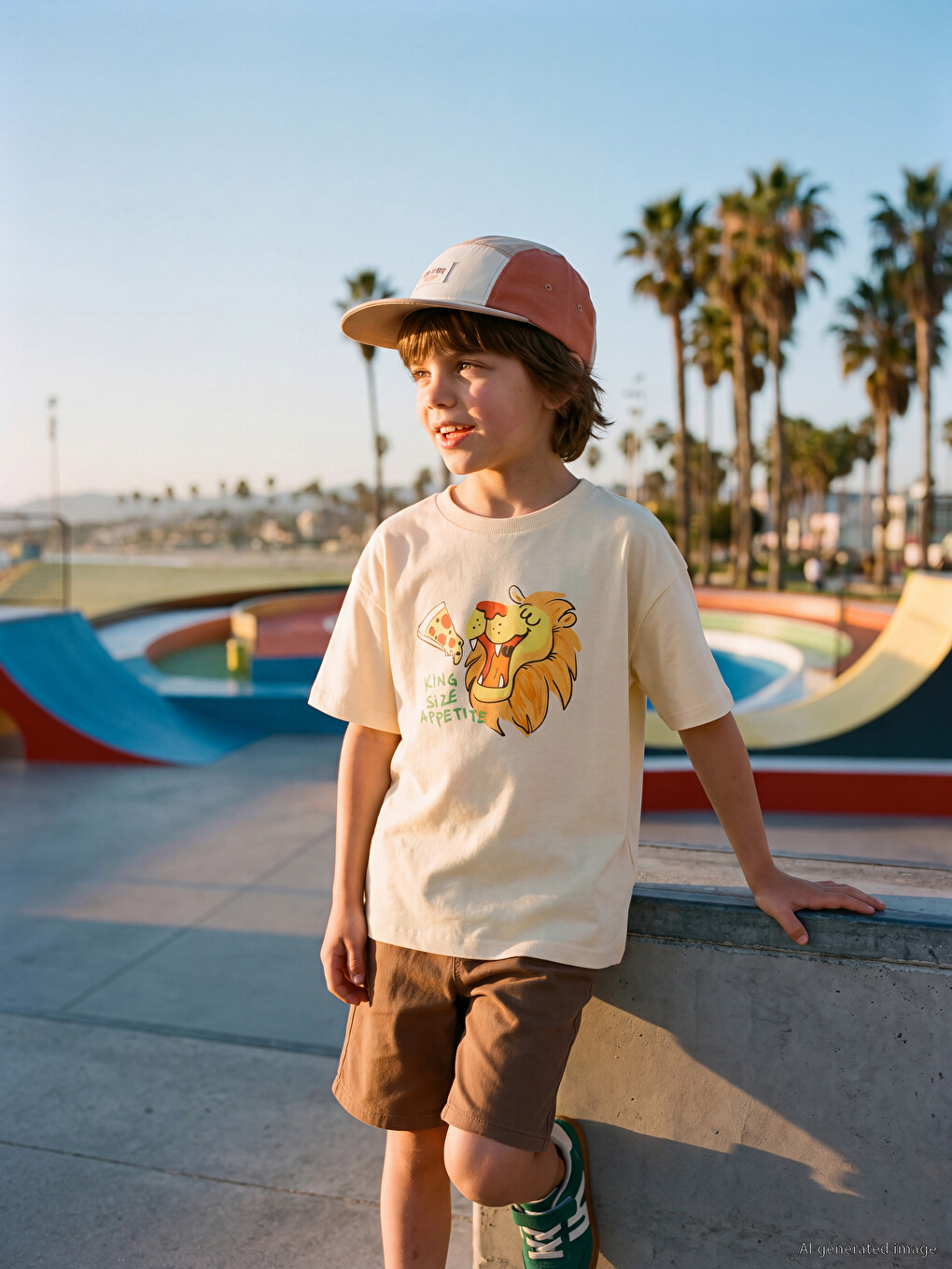 Regular Fit Elastic Waist Boys' Shorts