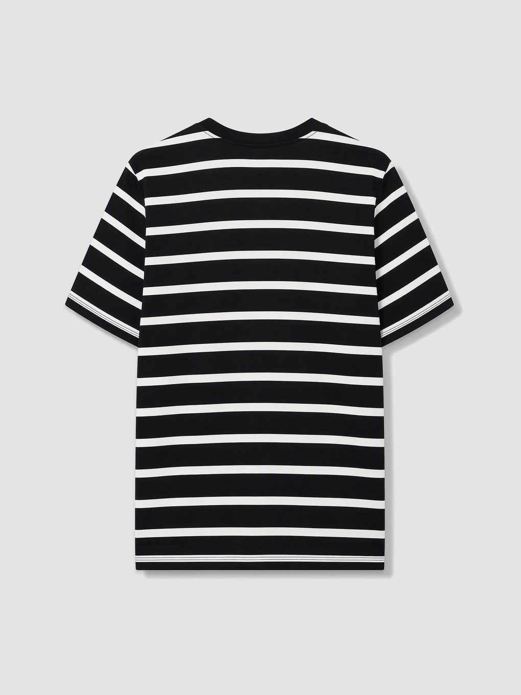 Crew Neck Striped Jersey Men's T-shirt-5