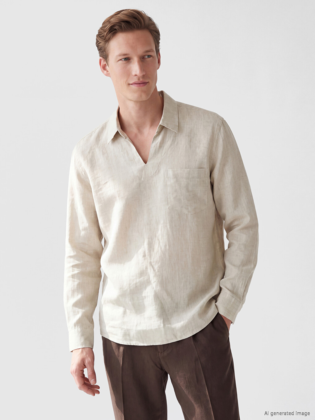 Chemise Homme Regular Fit 100 % Lin