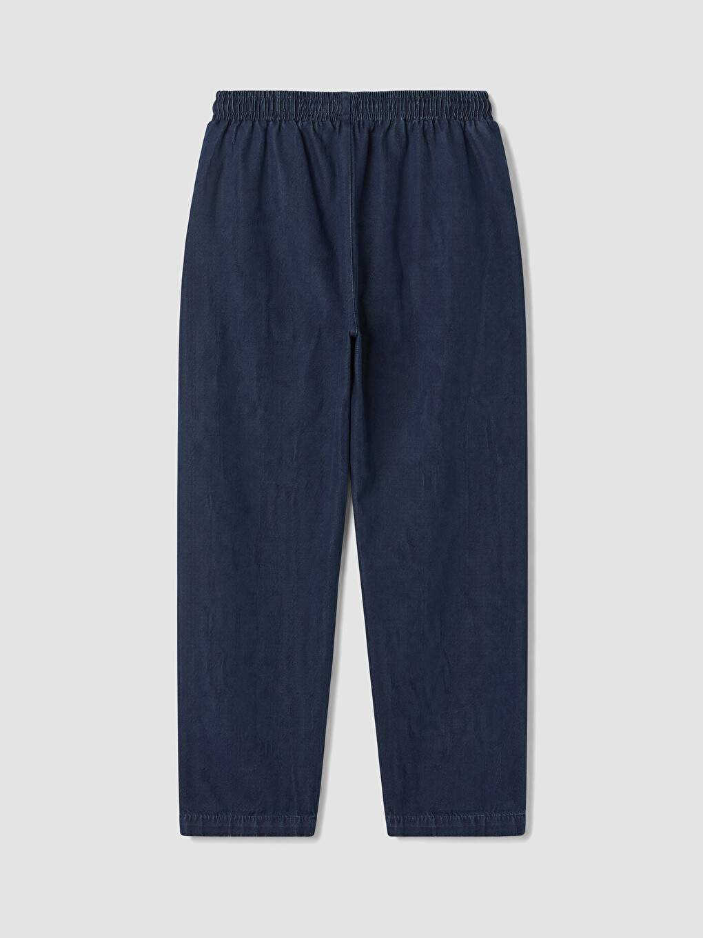 İndigo Beli Lastikli Carrot Fit Kadın Jean Pantolon-2