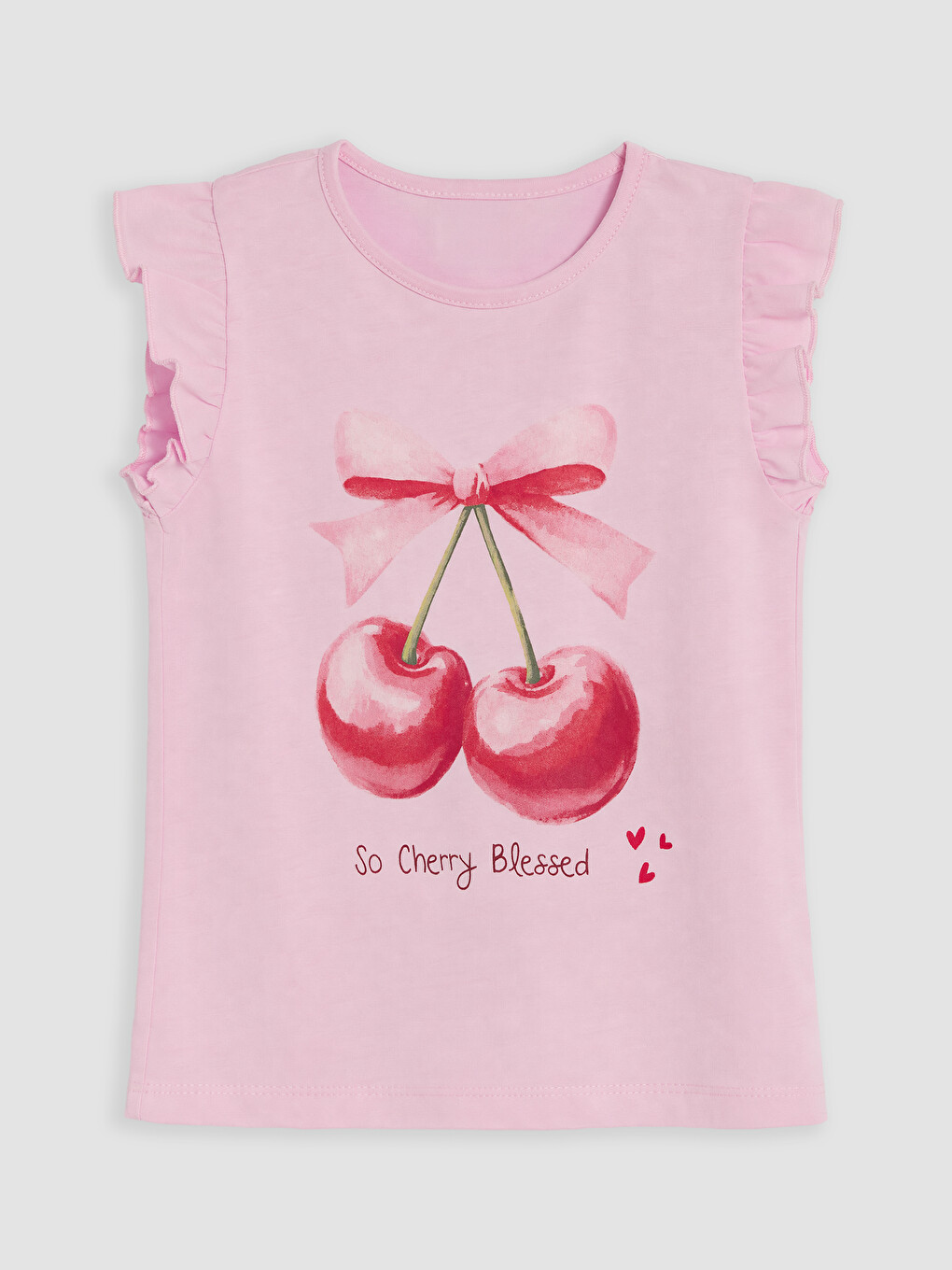 Crew Neck Printed Girls' Tank Top 2 Pack-4