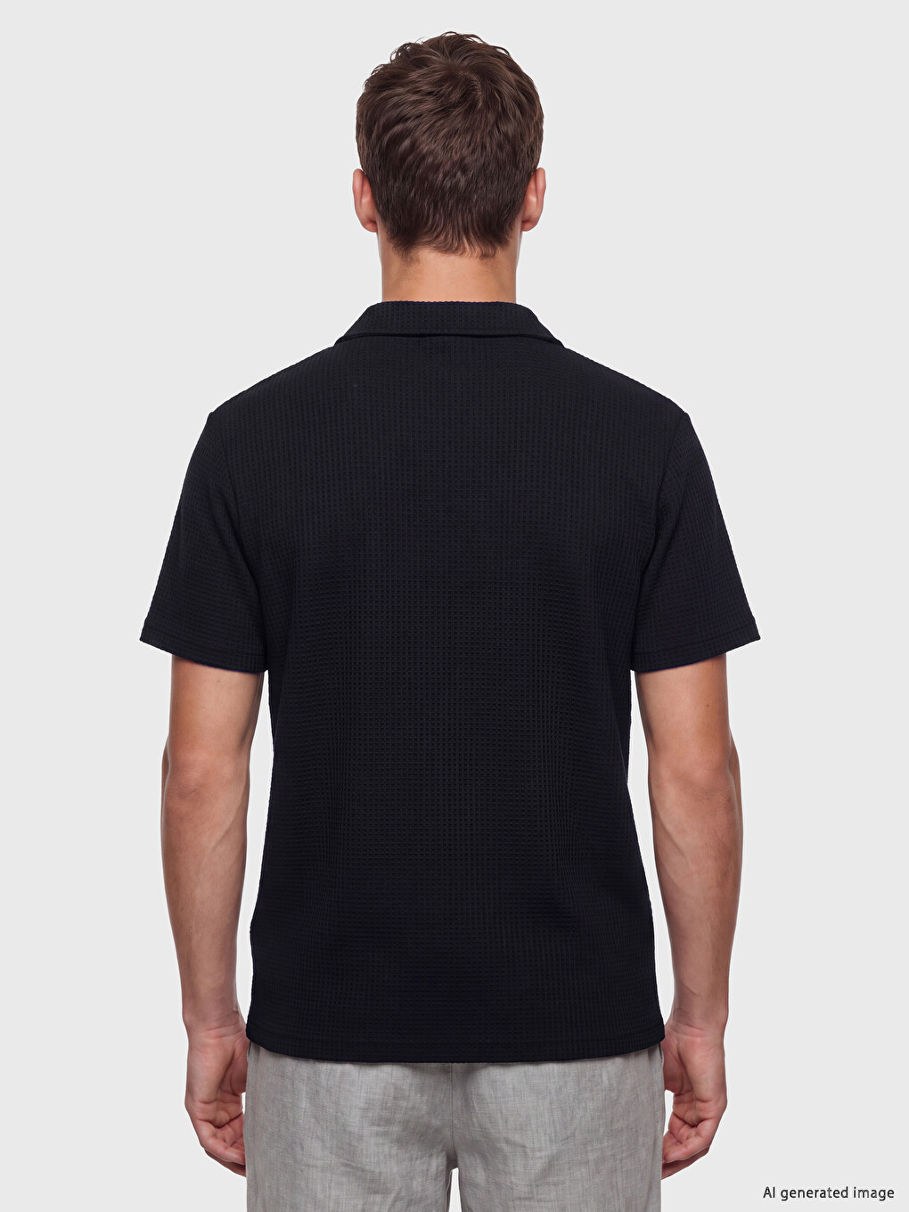 Polo Collar Men's T-shirt-3