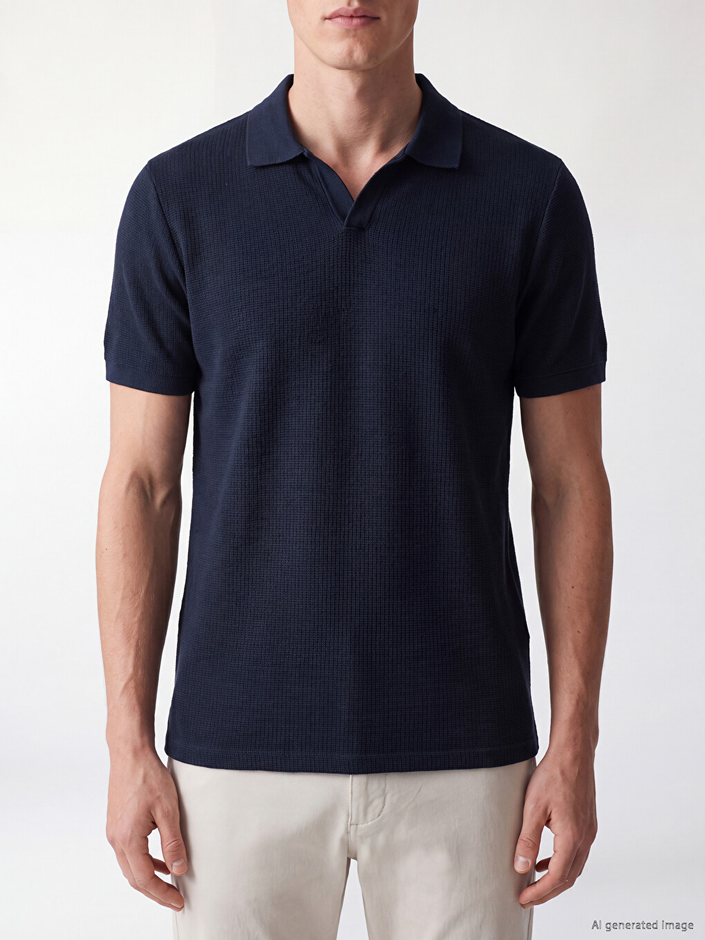 T-shirt Homme À Col Polo-2