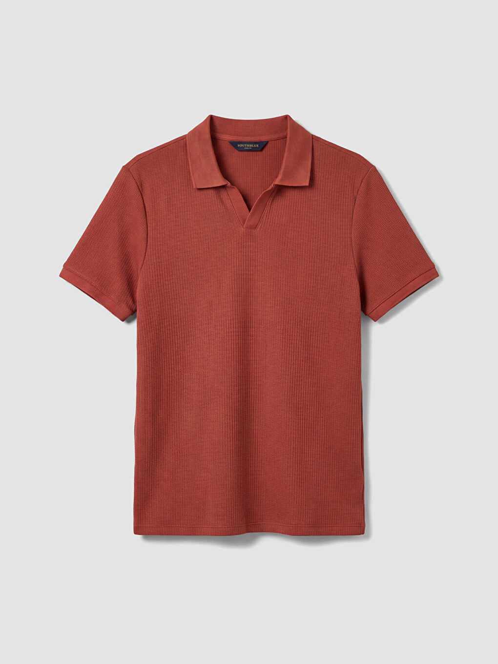 Turuncu Polo Yaka Erkek Tişört-4