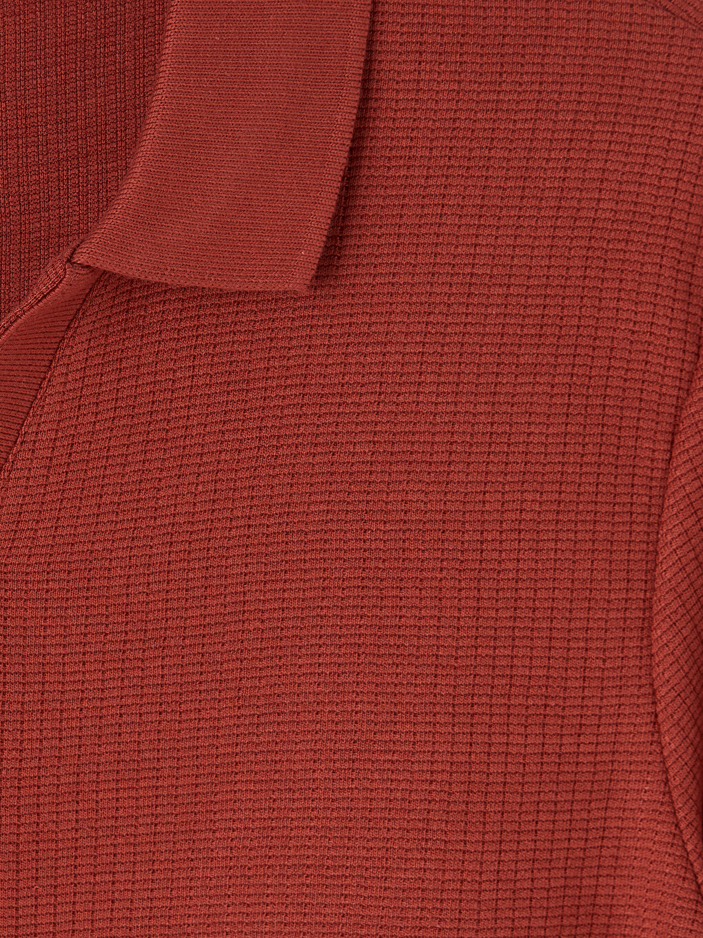 Turuncu Polo Yaka Erkek Tişört-5